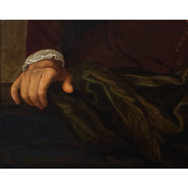 Antwerp School Artist, Portrait of Archimedes, 17th Century, Oil on Canvas, Framed For Sale - Image 4 of 7