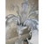 Glass Transparent and Milky-White Venetian Glass Chandelier with Floral and Leaf Accents by Simoeng For Sale - Image 7 of 14