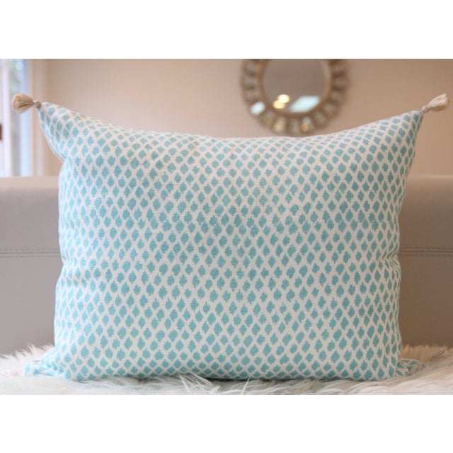 Block Print Lumbar Pillow 16” X 20” For Sale - Image 4 of 4