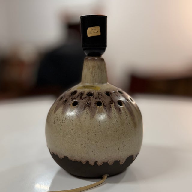 Mid-Century Modern Illuminated Ceramic Table Lamp from P.M. Keramik, 1970s For Sale - Image 3 of 6