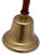 Unusually Very Large Size Antique American Brass Schoolhouse Bell - Circa Mid 19th Century For Sale - Image 12 of 18
