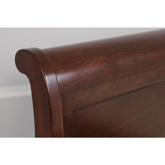 Nichols & Stone by Stickley Cherry Queen Size Sleigh Bed For Sale - Image 9 of 18