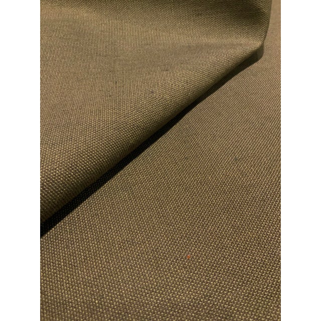 Modern Baker Green and Taupe Woven Designer Fabric - 52 Yards For Sale - Image 3 of 4