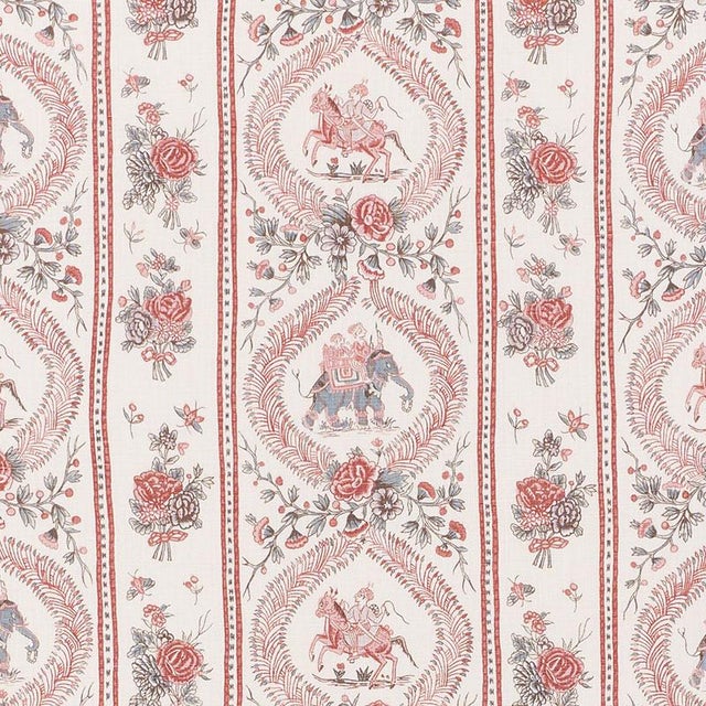 Sample - Schumacher Kandula Fabric in Multi For Sale