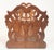 Early 20th Century Antique English Hand Carved Wooden Folding Book Shelf For Sale - Image 5 of 12