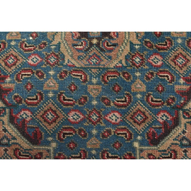 Tabriz Rug 8'1'' X 10'7'' Pink Wool Vintage Distressed Hand-Knotted Carpet For Sale - Image 10 of 15