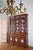 19th Century Neo-Renaissance Monumental Manor-House Display Cabinet with Integrated Porcelain Plates, in Good conditions....