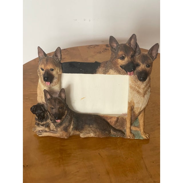 1960s German Shepherd Dog Figural Photo Frame For Sale - Image 4 of 4