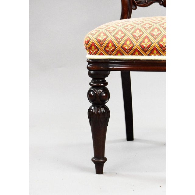 Antique Victorian Mahogany Dining Chairs, 1890, Set of 4 For Sale - Image 6 of 11