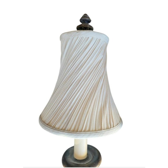 Currey & Company Vintage Iron 2 Arm French Style Wall Sconce Lamp For Sale - Image 4 of 6