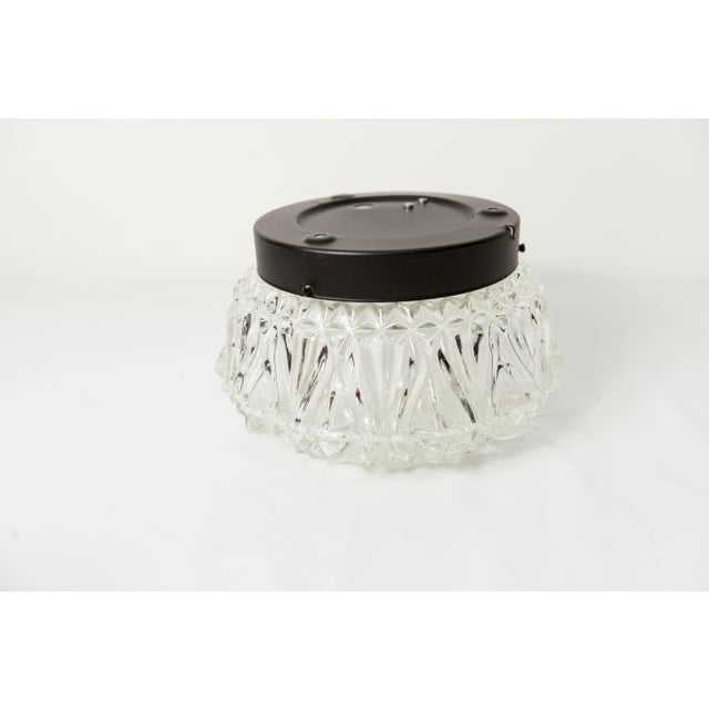 Vintage Round Floral Glass Ceiling Light, 1960s For Sale - Image 6 of 18