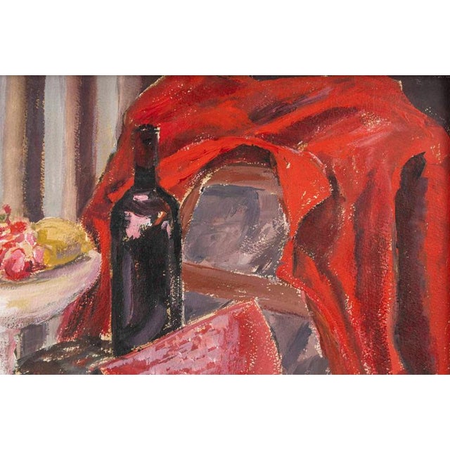Modern Evelyne Luez, Still Life, 20th Century, Watercolor on Paper, Framed For Sale - Image 3 of 8