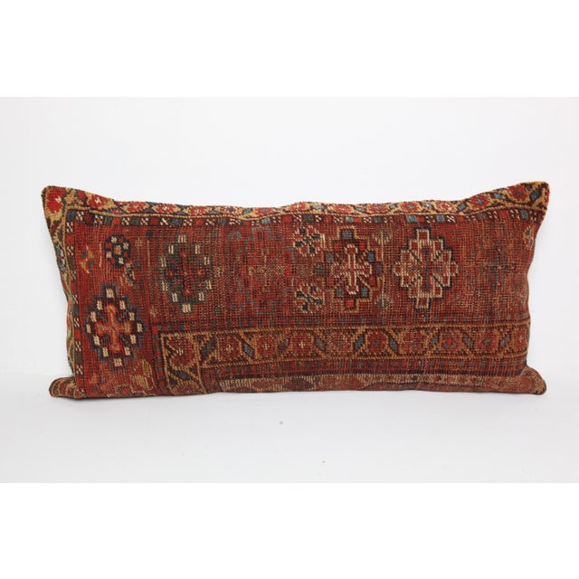 Here i am listing a 100% Handmade double knotted rug pillow cover, made from antique oriental tribal carpet rug. This’s a...