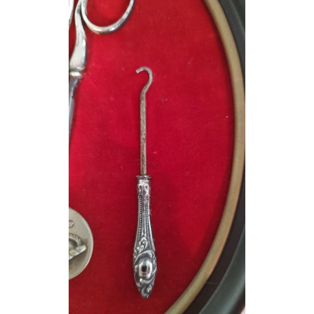 Antique Sterling Sewing Kit For Sale - Image 4 of 8