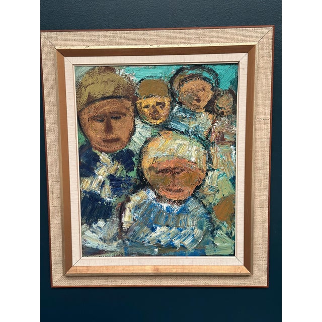 Gösta Falck, Sitting Child, 1960s, Oil on Canvas, Framed For Sale - Image 4 of 18