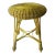 Wicker Stool Yellow For Sale