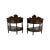 Late 20th Century Pair of Marge Carson Demilune Side Tables / Nightstands Marble Top For Sale - Image 13 of 14