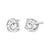 Haus of Brilliance 14K White Gold 3/4 Cttw Lab Grown Diamond 4-Prong Classic Stud Earrings (F-G Color, VS2-SI1 Clarity) - 2 Pieces For Sale - Image 4 of 6