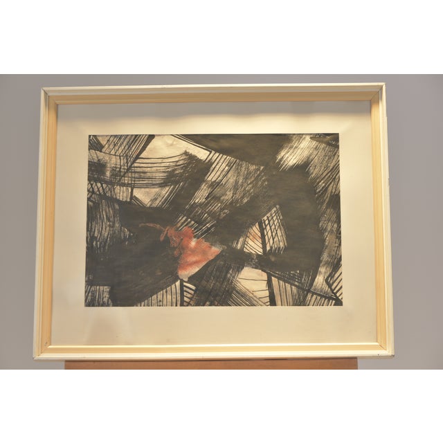 Informell, Signed Rüdiger Volkhardt '65, Framed Under Glass For Sale - Image 6 of 6