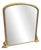 Large Antique English Arched Top Gilt Overmantel Mirror, 1800s For Sale