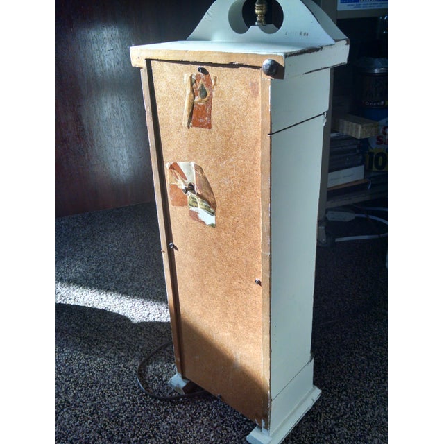 Miniature White Painted Grandfather Clock For Sale - Image 4 of 7