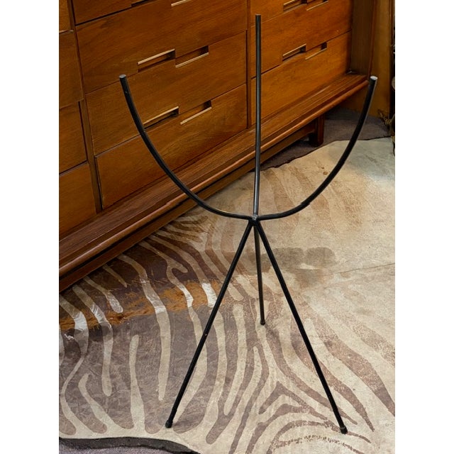Mid Century Tri Pod Plant Stand, Planter For Sale - Image 4 of 5