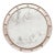 Matthew Izzo Home Federal Silver Leaf Round Wall Mirror - 28" For Sale