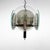 Beautiful, rare art deco chandelier, made of chrome and two kinds of glass. Very good condition (see photo) restored,...