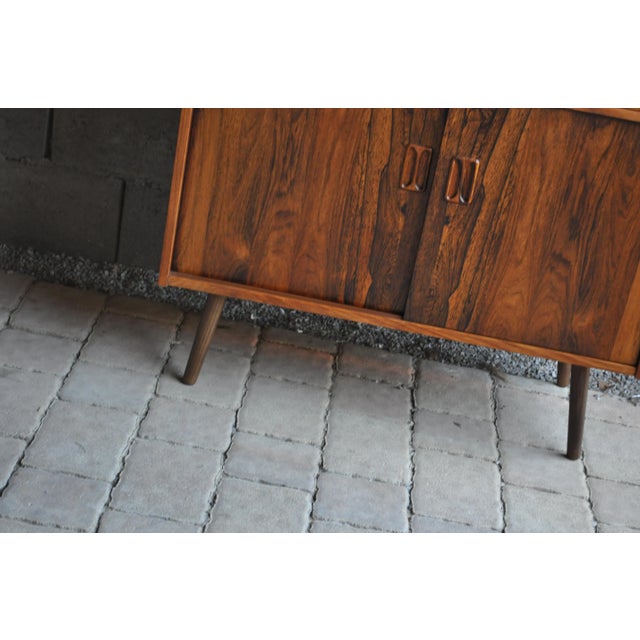 Brown Danish Rosewood Chest of Drawers, 1960s For Sale - Image 8 of 12