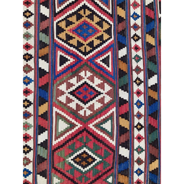 Antique Caucasian Shirvan Kilim Rug, 1890s For Sale - Image 5 of 12