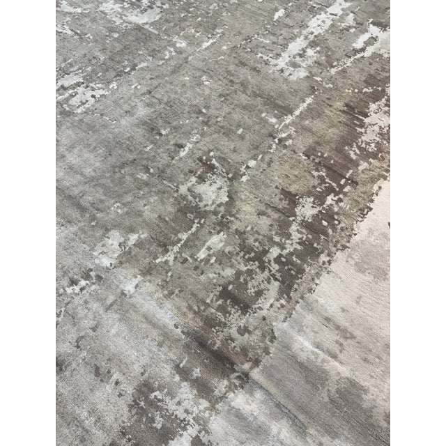 Restoration Hardware Azore Silk Rug — 9’ X 12’ Hand-Knotted Silk, Linen & Wool | Luxe Density For Sale - Image 17 of 17