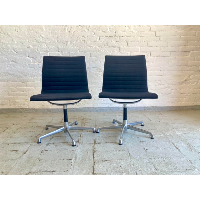 Mid-Century Modern EA107 Chairs by Herman Miller for ICF, 1970s, Set of 2 For Sale - Image 3 of 14