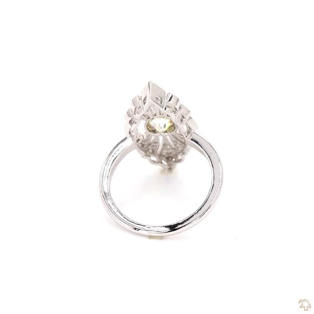 Metal Early 20th Century 1.1 Carat Old European Cut Diamond Gold Ring, Size 6.5 For Sale - Image 7 of 9