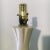 Metal Mid-Century Modern 1950s Fluted Gourd Lamp With Bisque Craquele Glaze For Sale - Image 7 of 8