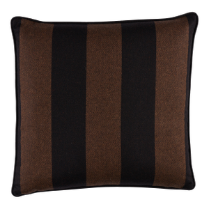 Schumacher Hemlock Stripe 22" Pillow In Java
