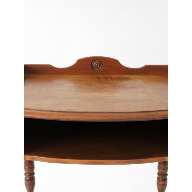 Farmhouse Colonial Revival Telephone Table Circa 1940s For Sale - Image 3 of 13
