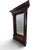 Antique Chicago Architectural Salvage Mahogany Pier / Hall Mirror An exceptional antique Chicago architectural salvage...
