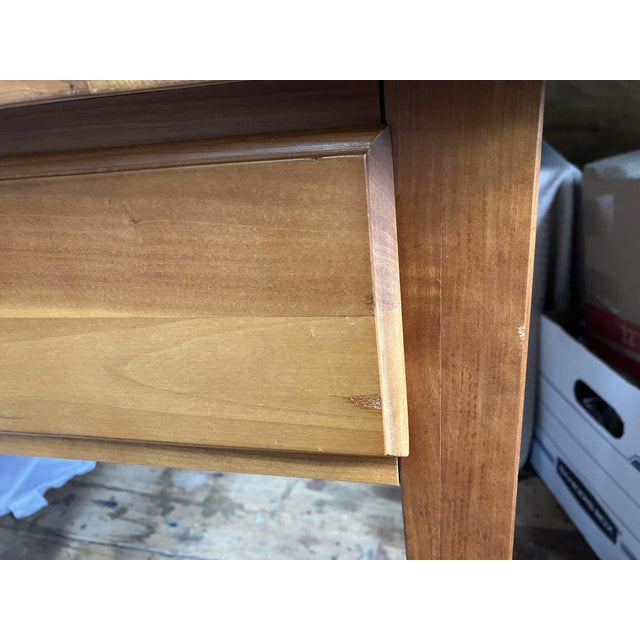 Vintage Hitchcock Solid Wood Single‑Drawer Side Table – Mid‑Century New England Craftsmanship For Sale - Image 11 of 11