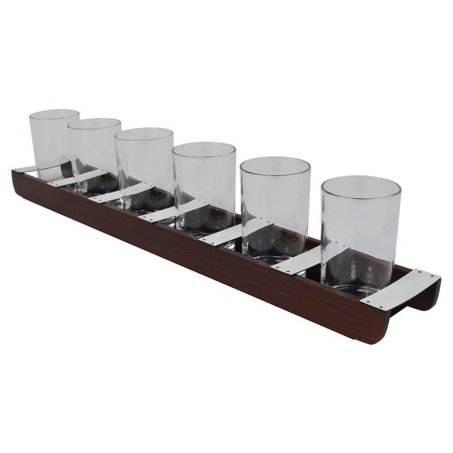 Vintage Drinking Glass Carrying Rack by Carl Auböck, 1960s For Sale