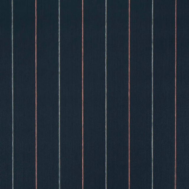Schumacher X Backdrop Draper Stripe Wallpaper In Surf Camp For Sale