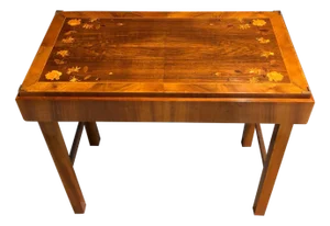 Early 20th Century Art Deco Parquetry Folding Side Table By Franz Seifert
