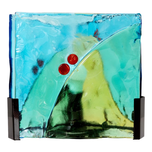 Stained Glass Table Lamp, 1980s For Sale