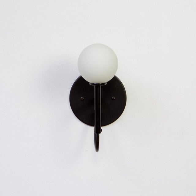 Loop Sconce Black, Modern, by Research.Lighting, Modern, Minimal For Sale - Image 10 of 11
