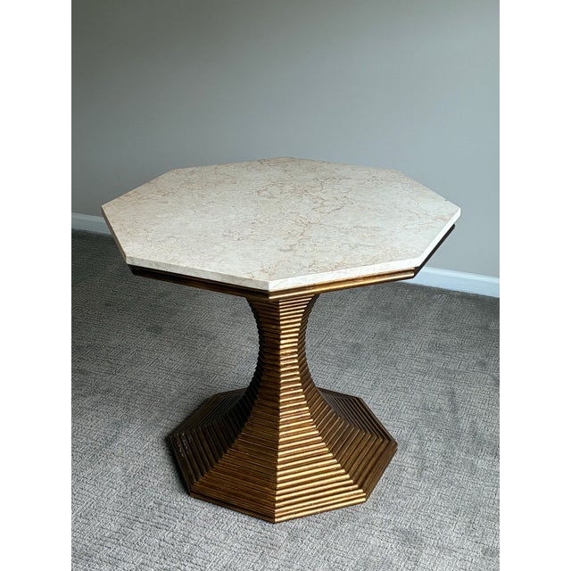 Bunny Williams Home Late 20th Century Bunny Williams Home Hourglass Table (Gold) For Sale - Image 4 of 8