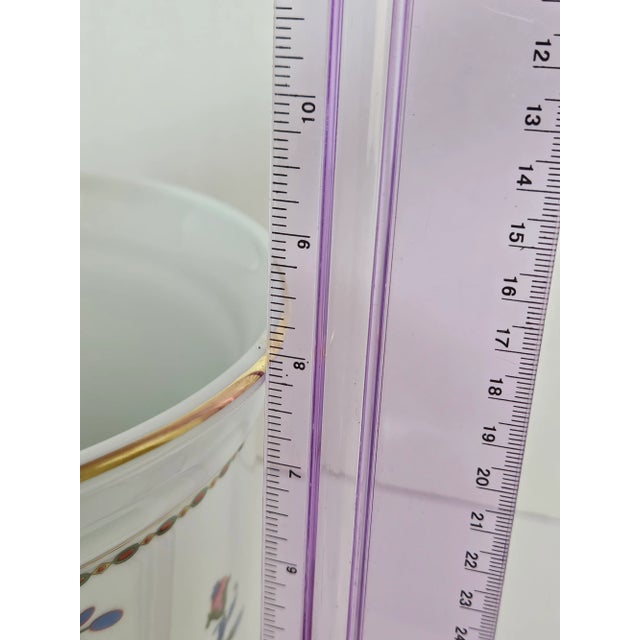 Late 20th Century Raynaud Limoges Vieux Chine Collection Damon Large Cachepot For Sale - Image 11 of 11