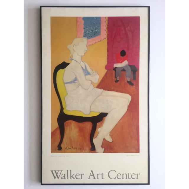 Milton Avery Vintage 1982 Lithograph Print Framed Poster " Seated Blonde " 1946 For Sale - Image 13 of 13