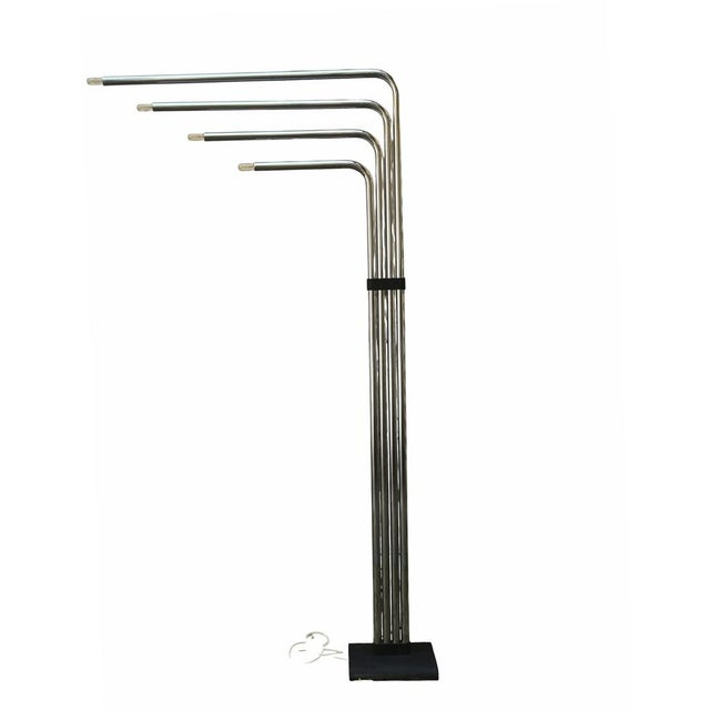 Chrome Metal 4-Arm Floor Lamp by Goffredo Reggiani, Italy, 1970s For Sale - Image 10 of 10