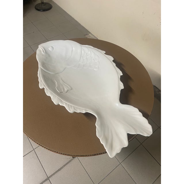 Large Glazed Ceramic Fish-Shaped Plate from G&B Vogue, Italy, 1970s For Sale - Image 11 of 14