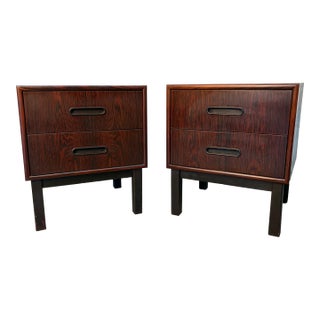 Mid 20th Century Modern Rosewood Nightstands by Punch Design Inc., A Pair For Sale