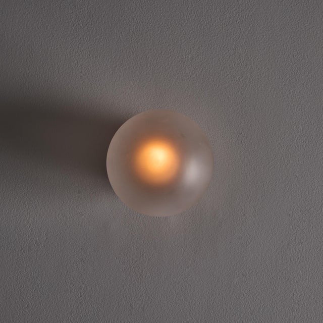 1950s Mauri Almari Model Ea 11 Glass and Metal Wall or Ceiling Lamp for Itsu For Sale - Image 13 of 18